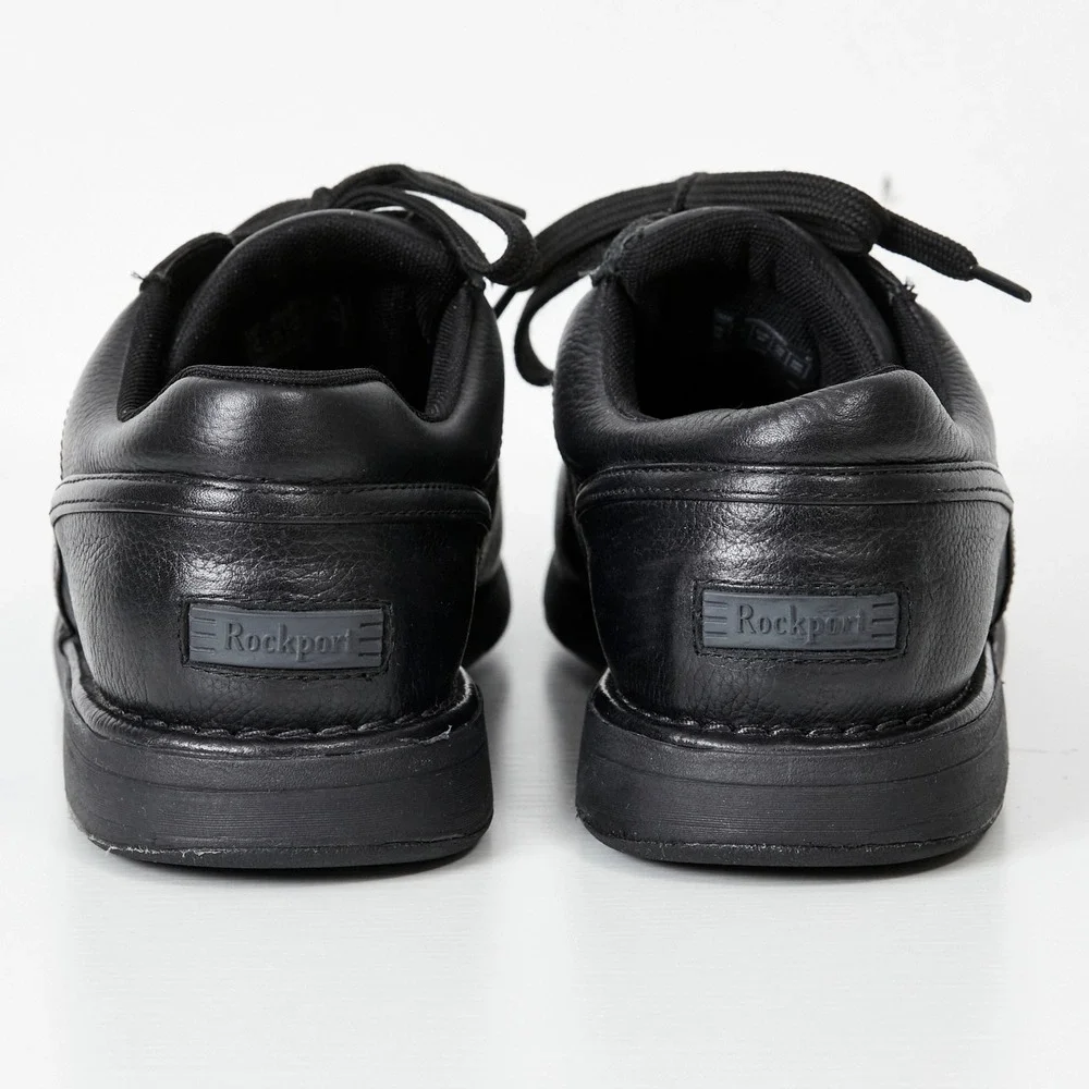 Rockport ProWalker Walking Shoes Men 10 Black Leather C19230 Sneakers